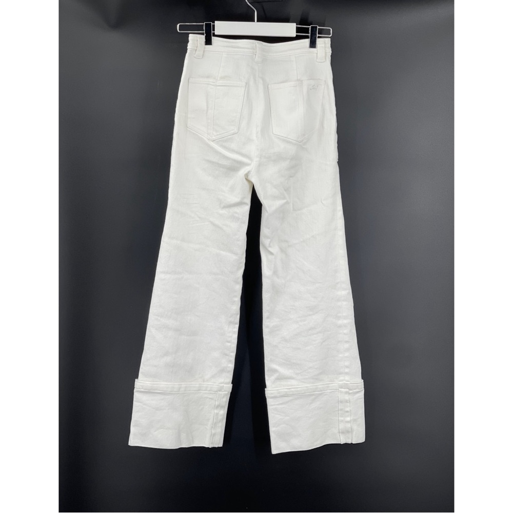 Cinq A Sept Button Fly Patch Pocket Cuffed Benji … - image 5